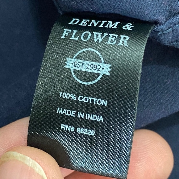 Denim & Flower Men's Purple Allover Micro Houndstooth LS Button Shirt Medium - Picture 8 of 14